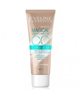 EVELINE_Magical Colour Correction CC Cream SPF15 multifunkcyjny podkład 50 Light Beige 30ml