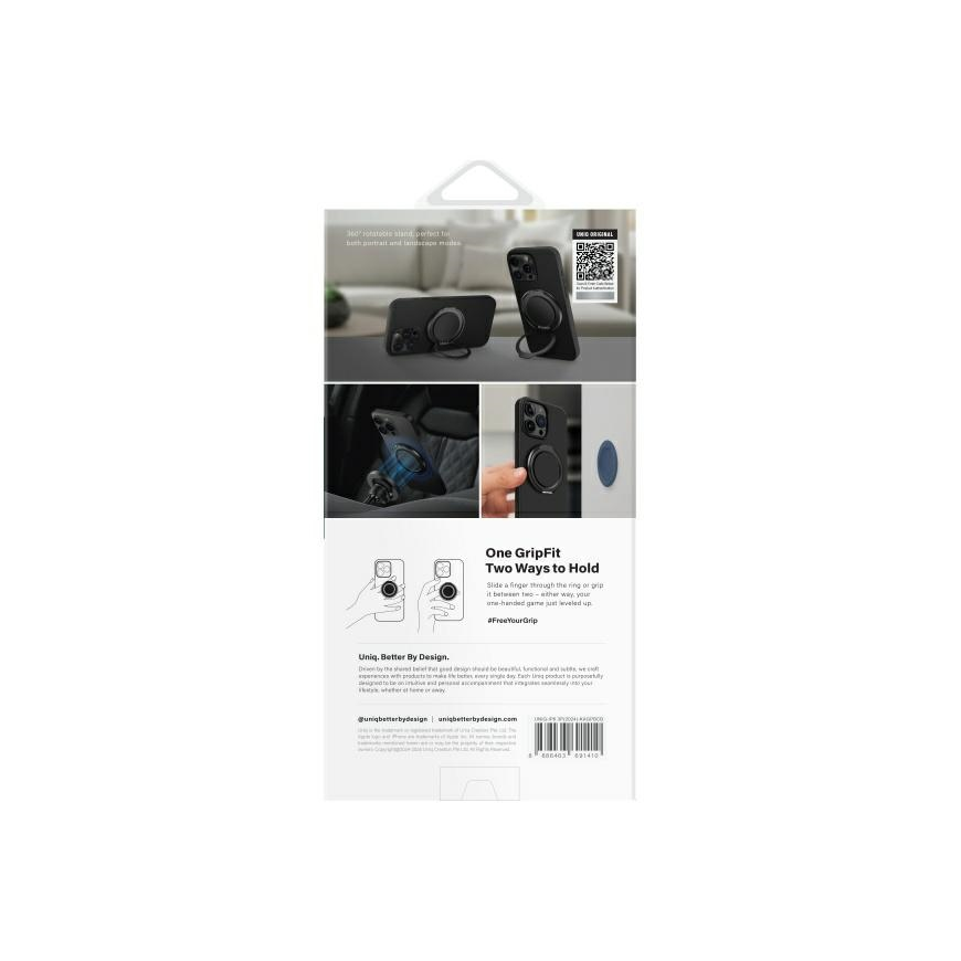 UNIQ Keva Air Apple iPhone 16 Pro 6.3" Magclick Charging phone case black – 4