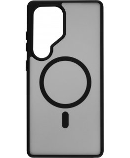 FoneKit Magnetic Soft Touch Case, Samsung Galaxy S25 Ultra, black/gray