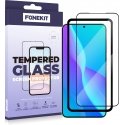 FoneKit Full Cover -panssarilasi, Samsung Galaxy S25 / S24, musta FoneKit Full Cover -panssarilasi, Samsung Galaxy S25 / S24, musta