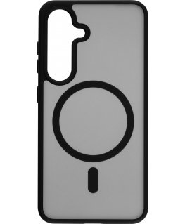 FoneKit Magnetic Soft Touch Case, Samsung Galaxy S25, black/gray