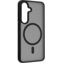 FoneKit Magnetic Soft Touch Case, Samsung Galaxy S25, black/gray