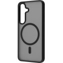 FoneKit Magnetic Soft Touch Case, Samsung Galaxy S25, black/gray