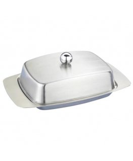 Maximex butter dish Stainless steel butter dish, 17.5 x 7 x 10.5 cm
