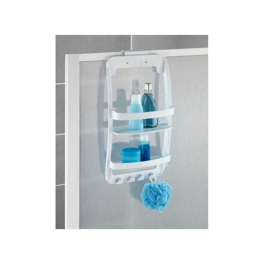 WENKO 2-tier bathroom shelf Universal hanging wall shelf – 3