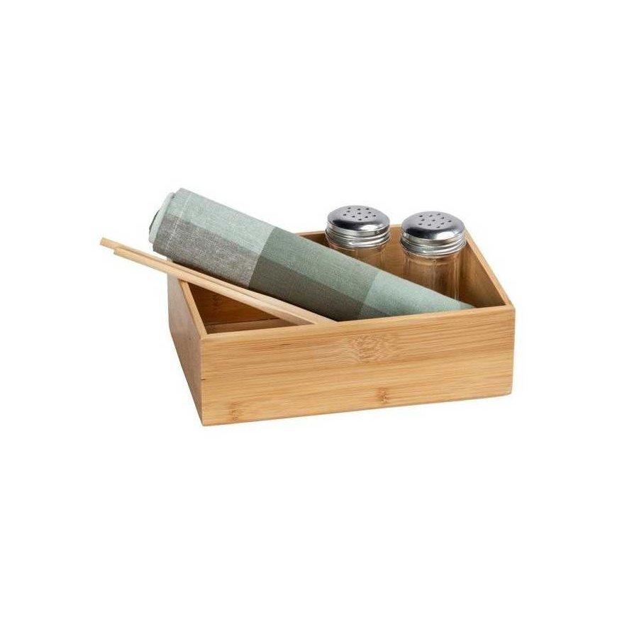 TERRA bathroom organizer, size L, bamboo, WENKO – 3