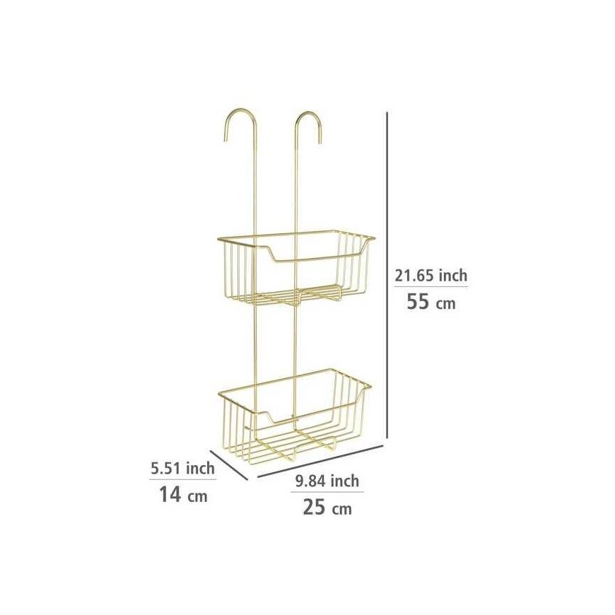Wenko MILO two-level bathroom basket for installation on the bathroom faucet – 2