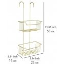 Wenko MILO two-level bathroom basket for installation on the bathroom faucet Wenko MILO two-level bathroom basket for installation on the bathroom faucet