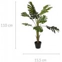 KOOPMAN MONSTERA dirbtinis augalas vazone, aukštas, 110 cm KOOPMAN MONSTERA dirbtinis augalas vazone, aukštas, 110 cm