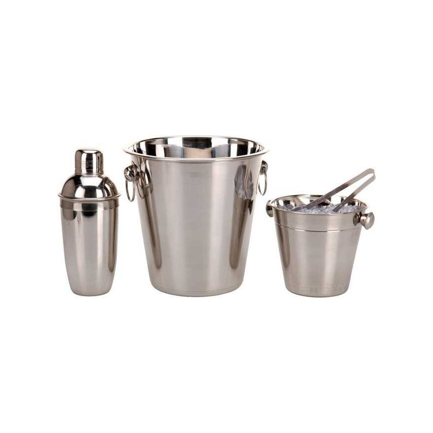 Excellent houseware bar set, 4 pieces, stainless steel – 3