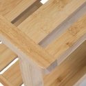 BAMBOO bathroom stool with shelf for accessories BAMBOO bathroom stool with shelf for accessories
