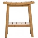 BAMBOO bathroom stool with shelf for accessories BAMBOO bathroom stool with shelf for accessories