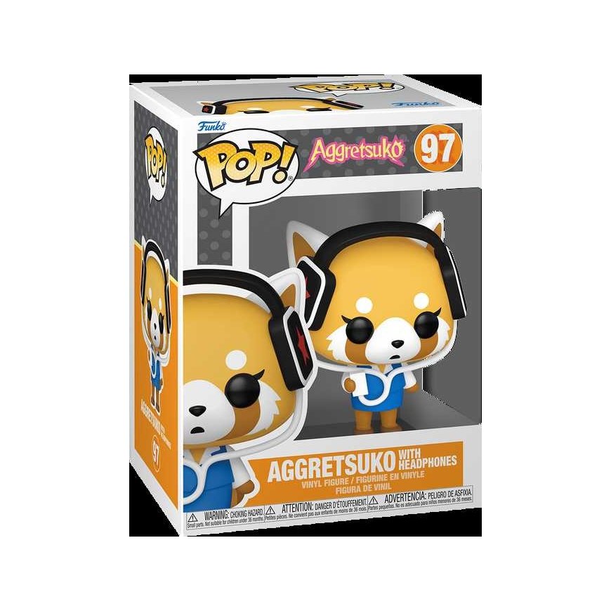 FUNKO POP! Vinyylifiguuri: Sanrio - Aggretsuko (kuulokkeilla) – 3