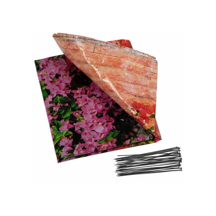 Maximex Floral parvekkeen kansi, 5 mx 85 cm – 3