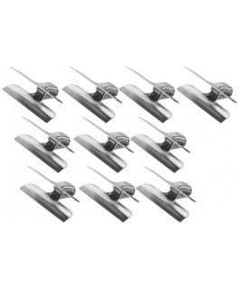 Maximex Stainless steel kitchen clamp set, 10 pcs.