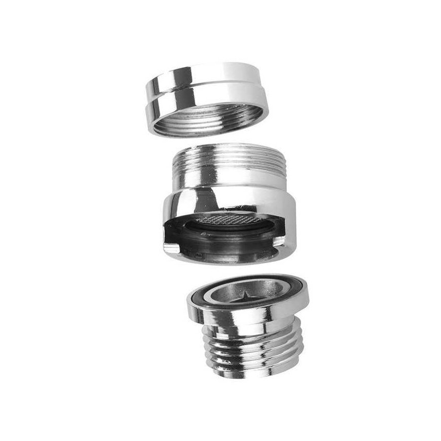 Shower head for washbasin tap, portable stainless steel device - 150 cm hose, WENKO – 3