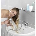 Shower head for washbasin tap, portable stainless steel device - 150 cm hose, WENKO Shower head for washbasin tap, portable stainless steel device - 150 cm hose, WENKO