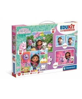 Clementoni Zabawki Educational set 4in1, Gabi dollhouse