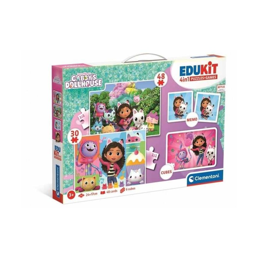Clementoni Zabawki Educational set 4in1, Gabi dollhouse