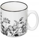 PIECES Ceramic cups on stand FLORAL, 240 ml, 4 pcs. PIECES Ceramic cups on stand FLORAL, 240 ml, 4 pcs.