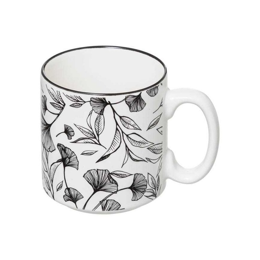 PIECES Keraminiai puodeliai ant stovo FLORAL, 240 ml, 4 vnt – 3