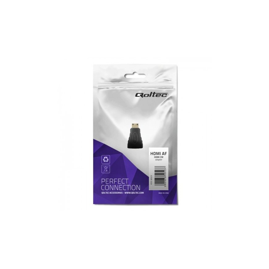 Qoltec HDMI A / Mini HDMI C HDMI kabelis HDMI Type A (Standard) HDMI Type C (Mini) Melns – 4