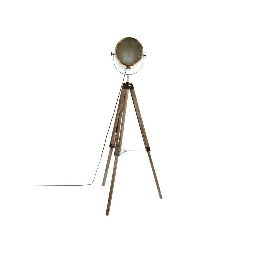 Home Decoration Spotlight Bronze, wooden, metal tripod lamp, floor lamp, industrial, spotlight, loft – 4
