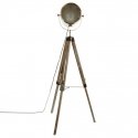 Home Decoration Spotlight Bronze, wooden, metal tripod lamp, floor lamp, industrial, spotlight, loft