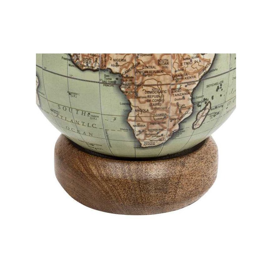 Globus BE VINTAGE dekoratyvinis gaublys, mango medžio pagrindas, Ø 10 cm – 3