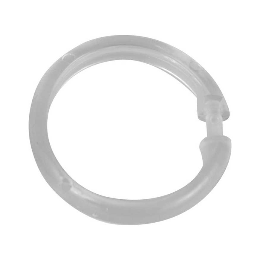 WENKO - Shower curtain hook, 6x6 cm, 12 pcs.