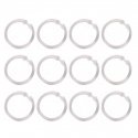WENKO - Shower curtain hook, 6x6 cm, 12 pcs. WENKO - Shower curtain hook, 6x6 cm, 12 pcs.