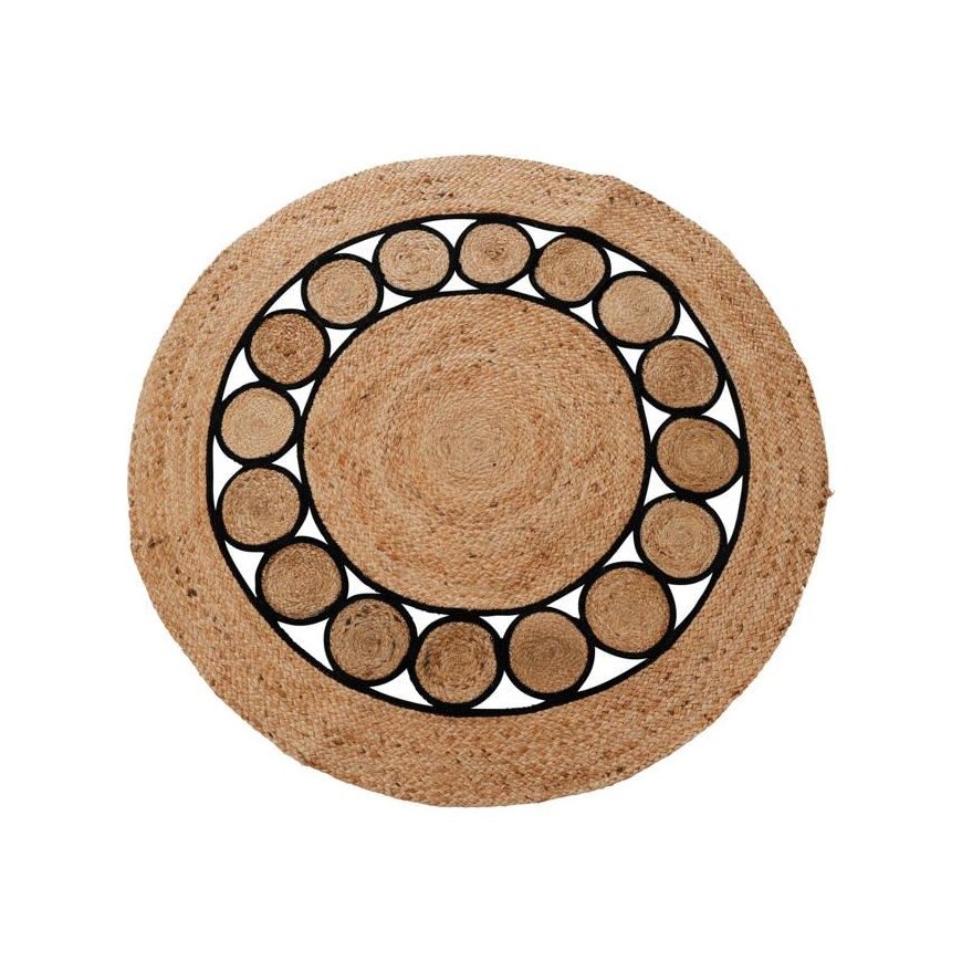 Hs Decoration Boho jute rug, round, Ø 120 cm