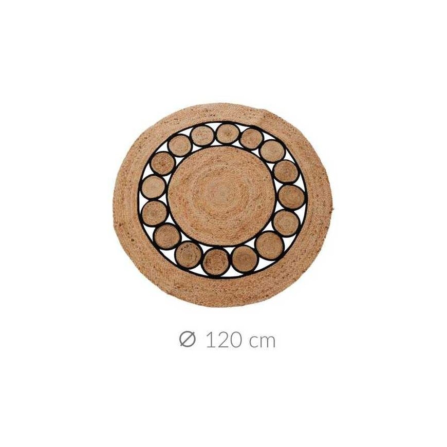 Hs Decoration Boho juuttimatto, pyöreä, Ø 120 cm – 3