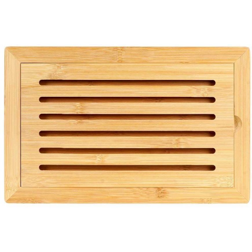 Erinomaiset taloustavarat Bambu leivänleikkuulauta 38x24 cm – 3