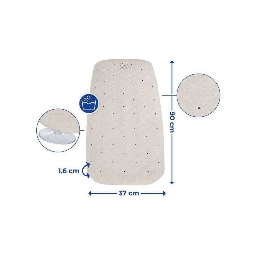 Maximex Non-slip bath mat NATURAL RUBBER, 90 x 37 cm – 2