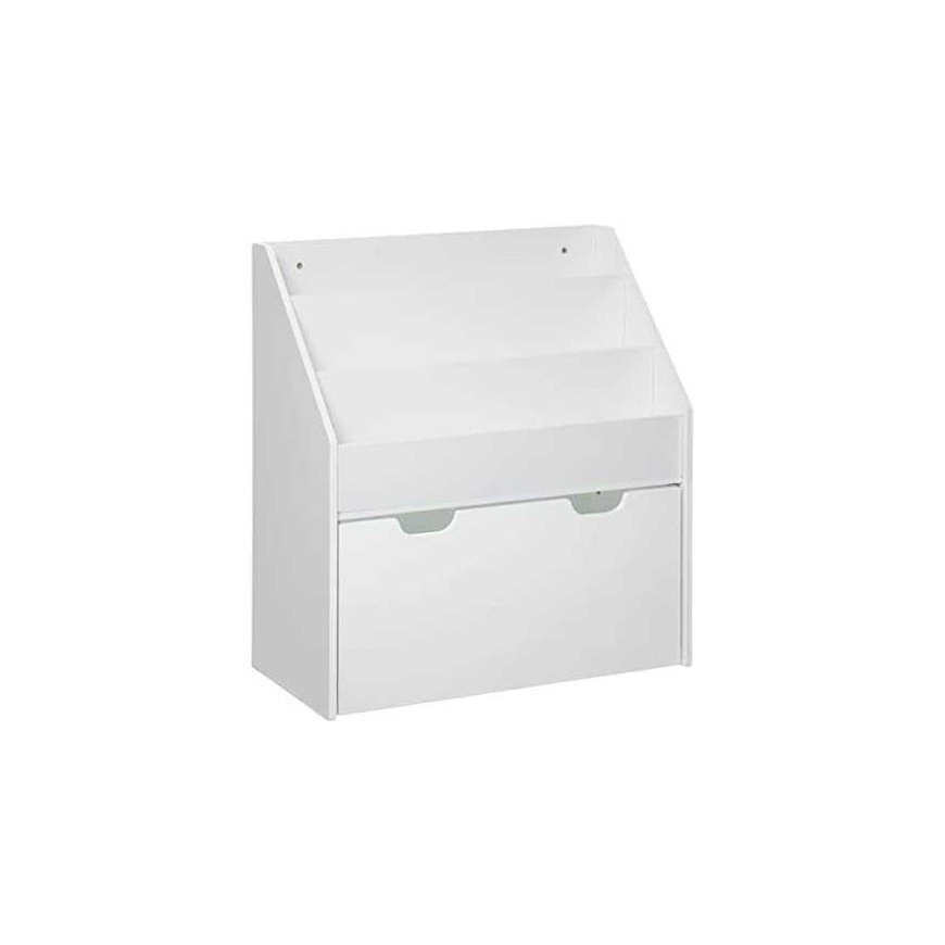 Atmosphera Bookshelf with drawer, white, 3 shelves