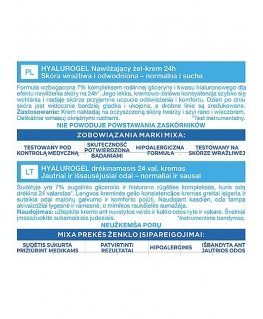 Mixa Hyaluronic Acid + Squalane Anti-Dryness Kremas Day Kremas