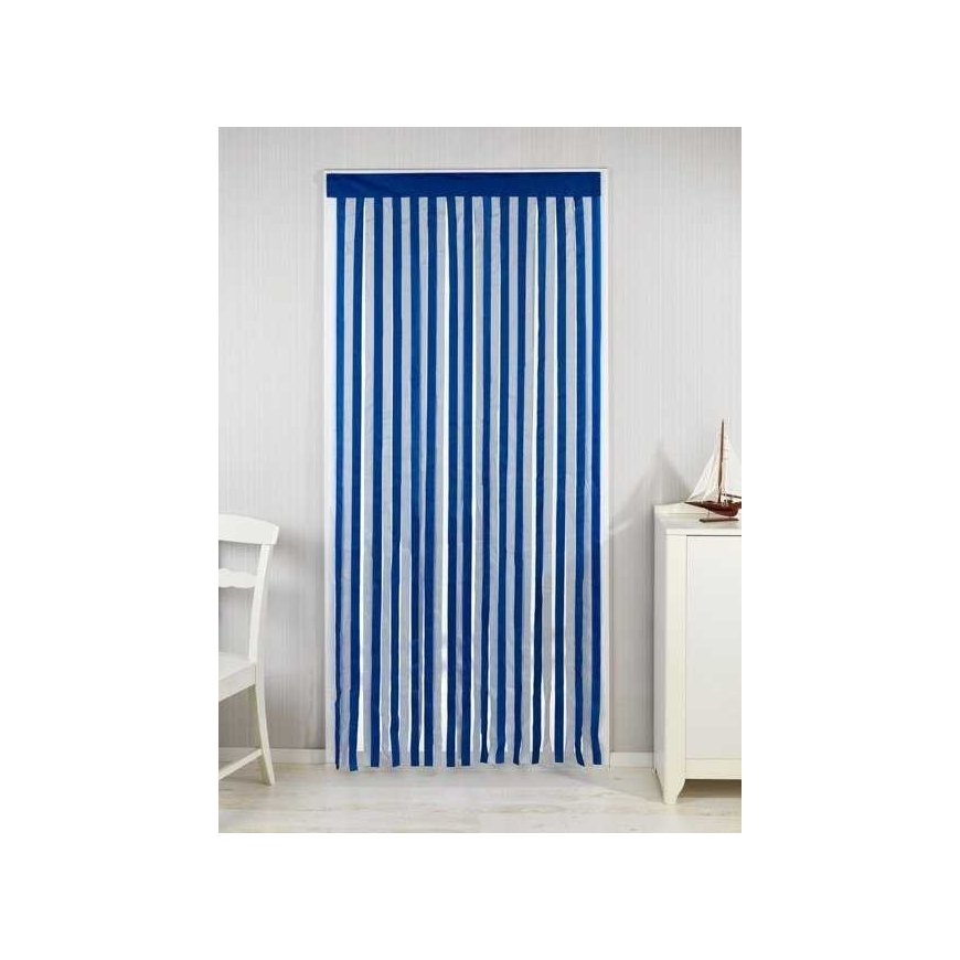 Maximex Mėlyna Užuolaida kambario durims, 90 x 200 cm, balta ir mėlyna – 3