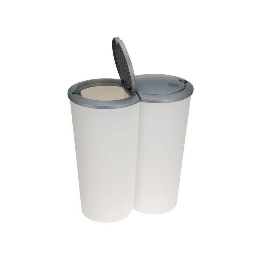 Excellent Houseware Atliekų rūšiavimo šiukšliadėžė plastikinis 2x25 l
