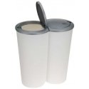 Excellent Houseware Atliekų rūšiavimo šiukšliadėžė plastikinis 2x25 l Excellent Houseware Atliekų rūšiavimo šiukšliadėžė plastikinis 2x25 l