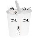 Excellent Houseware Waste sorting bin plastic 2x25 l Excellent Houseware Waste sorting bin plastic 2x25 l
