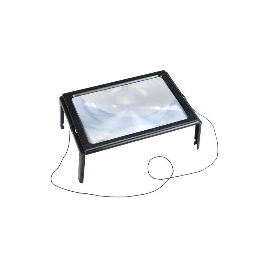 Maximex Reading magnifier, LED lighting, x3 magnification