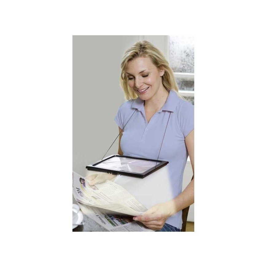 Maximex Reading magnifier, LED lighting, x3 magnification – 4