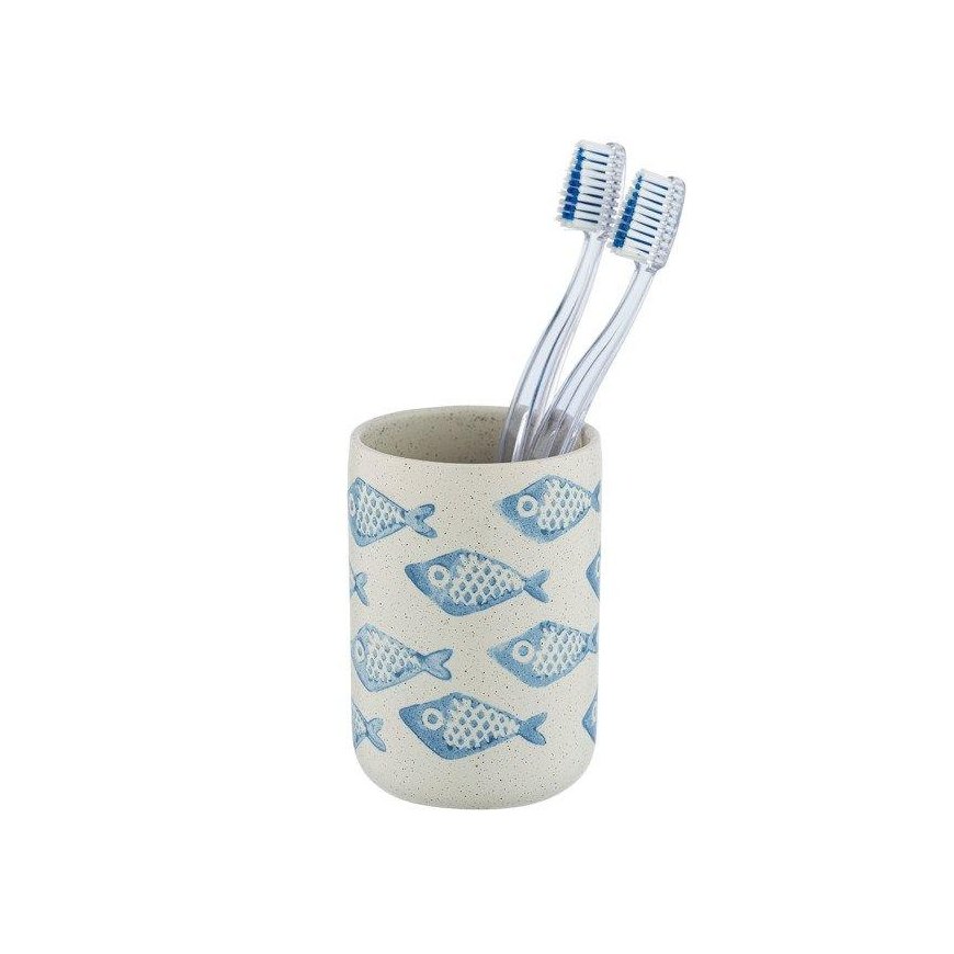 Ceramic toothbrush cup AQUAMARIN, Wenko