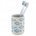 Ceramic toothbrush cup AQUAMARIN, Wenko