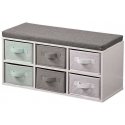 Children's bench with 6 textile organizers, Kesper Children's bench with 6 textile organizers, Kesper