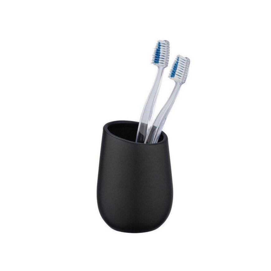 Ceramic mug for brushes BADI, gray, Wenko