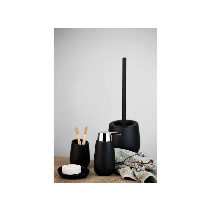 Ceramic mug for brushes BADI, gray, Wenko – 4