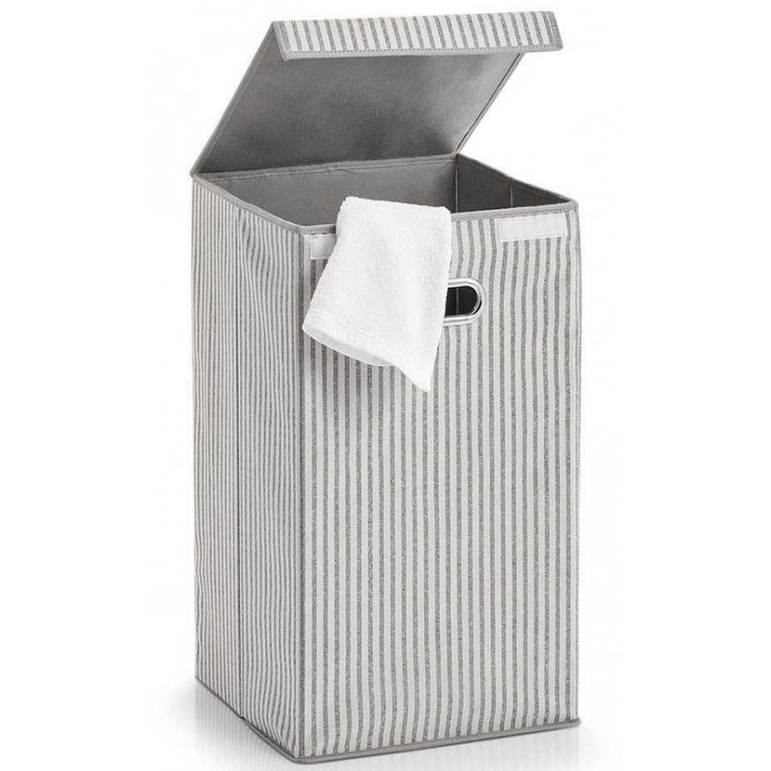 Dirty laundry basket, foldable laundry container - 60 l, 57 x 32 x 32 cm, ZELLER – 4