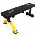 HMS Fitness L8012 Tasapinnaline jõutreeningu pink Jõusaal, Kodu Must, Kollane